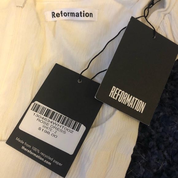 REFORMATION ROSE DRESS BNWT SIZE 2 - Picture 3 of 5